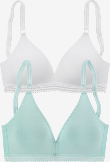 PETITE FLEUR BH in grün / weiß, Produktansicht