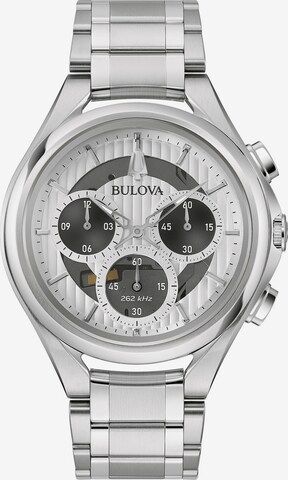 Bulova Analoguhr in Silber: predná strana