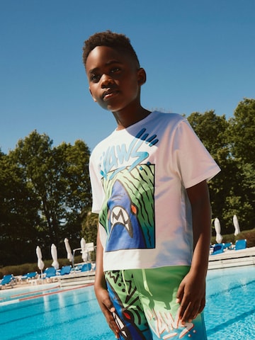 Maglietta 'Jaws' di NAME IT in bianco: frontale