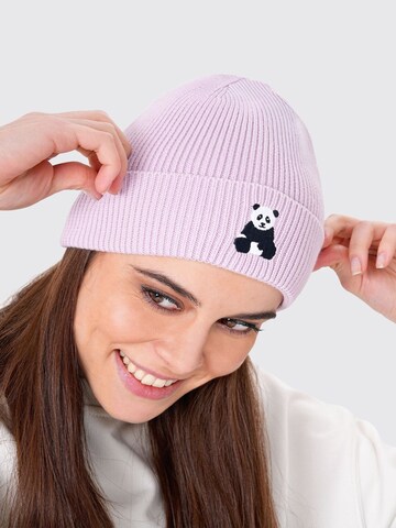 UNIQVIBE Beanie in Purple: front
