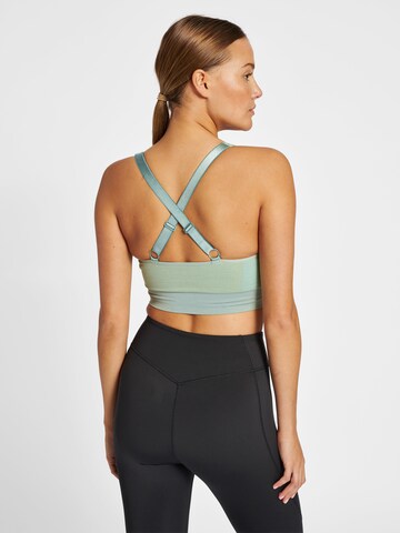 Hummel Bustier Sport-BH in Grün