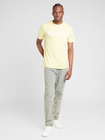 T-Shirt 'Dulivio' HUGO Red en jaune