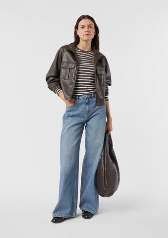 COMMA T-shirt i brun