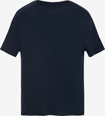 Pulover 'CAMEL' de la MANGO pe albastru: față