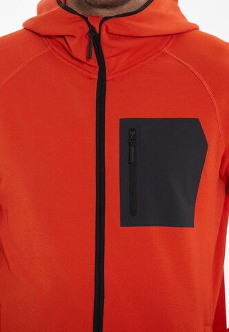 ENDURANCE Athletic Fleece Jacket 'Deerto' in Orange