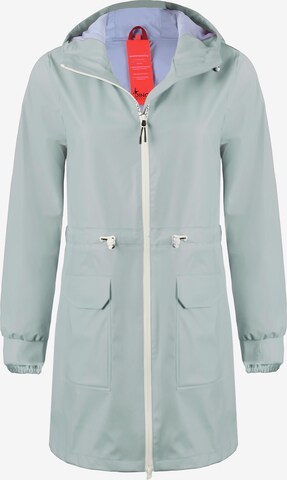 Dingy Rhythm Of The Rain Between-Seasons Coat 'Sherry' in Green: front