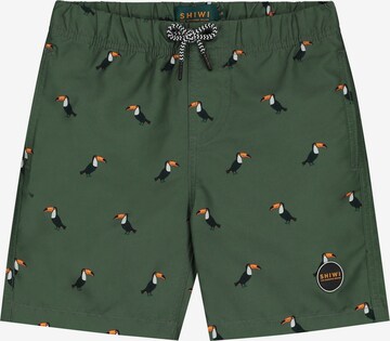 Shorts de bain Shiwi en vert : devant