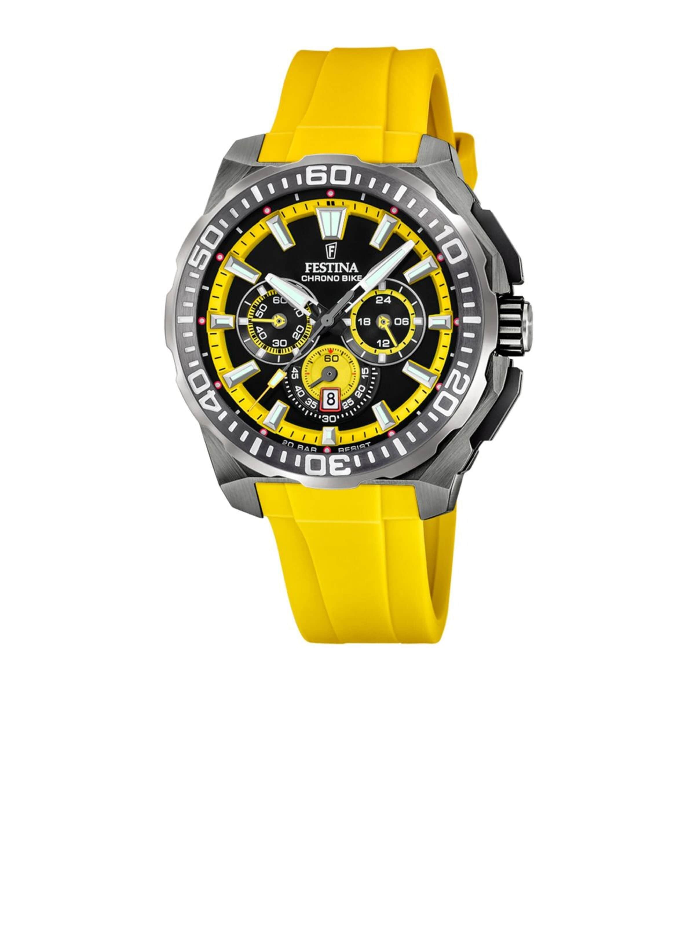 Montre à affichage analogique 'Chronograph Chrono Bike' FESTINA en noir : devant