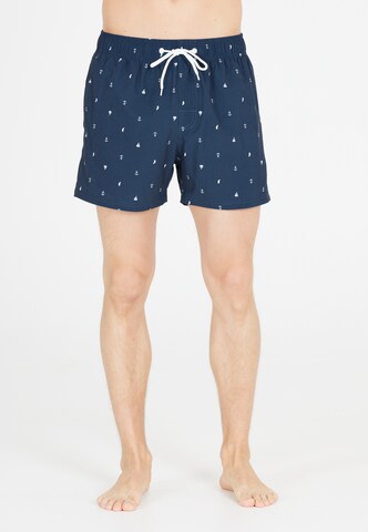 Cruz Board Shorts 'Werner' in Blue: front