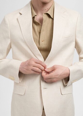 MANGO MAN Slim Fit Sakko 'Amalfi' in Beige