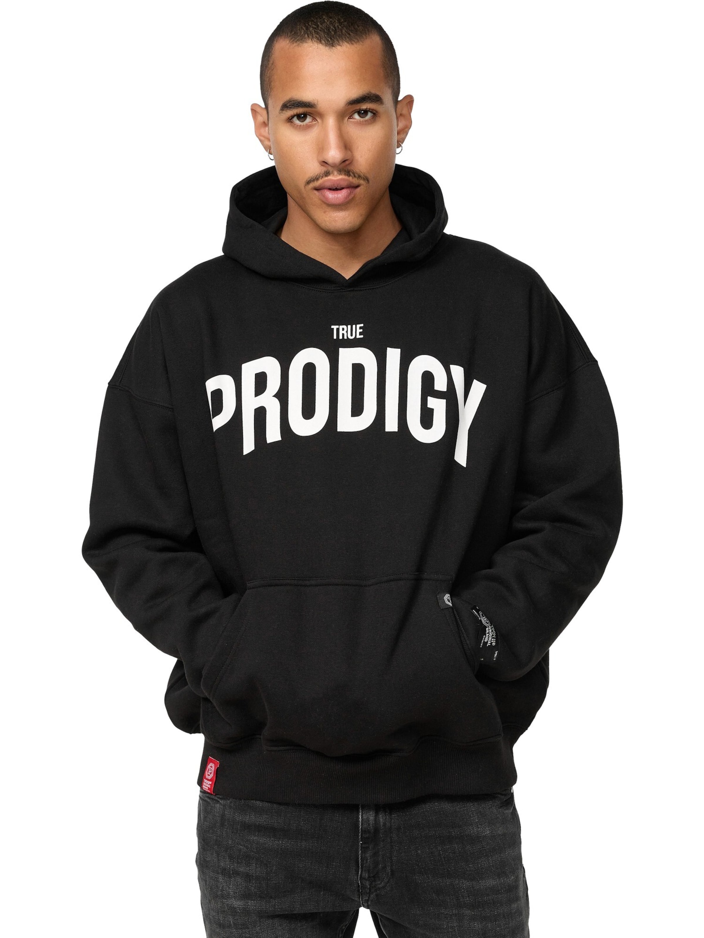 trueprodigy Sweatshirt 'Tobi' i svart: framsida