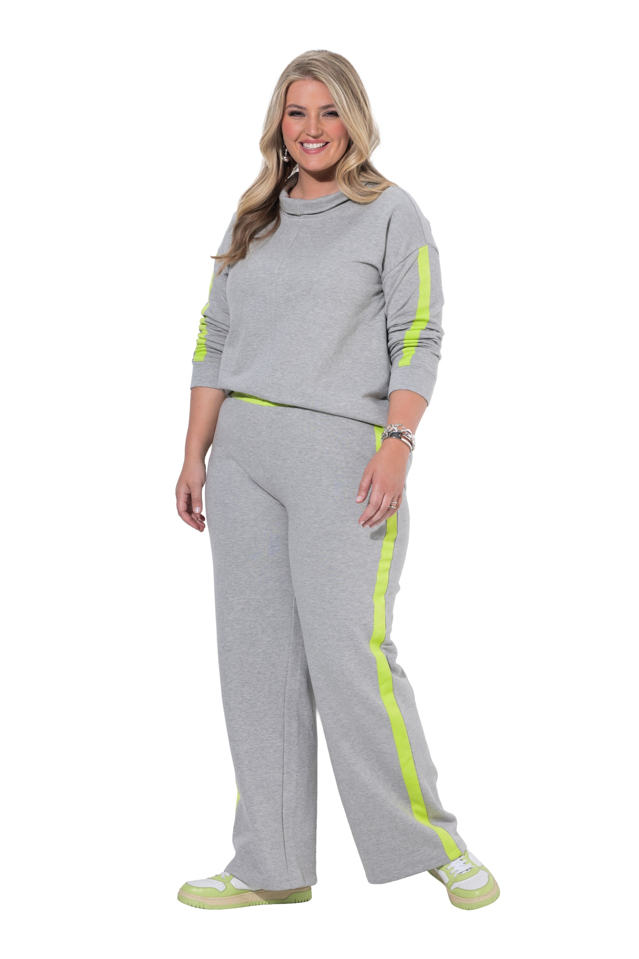MIAMODA Wide Leg Hose in Grau