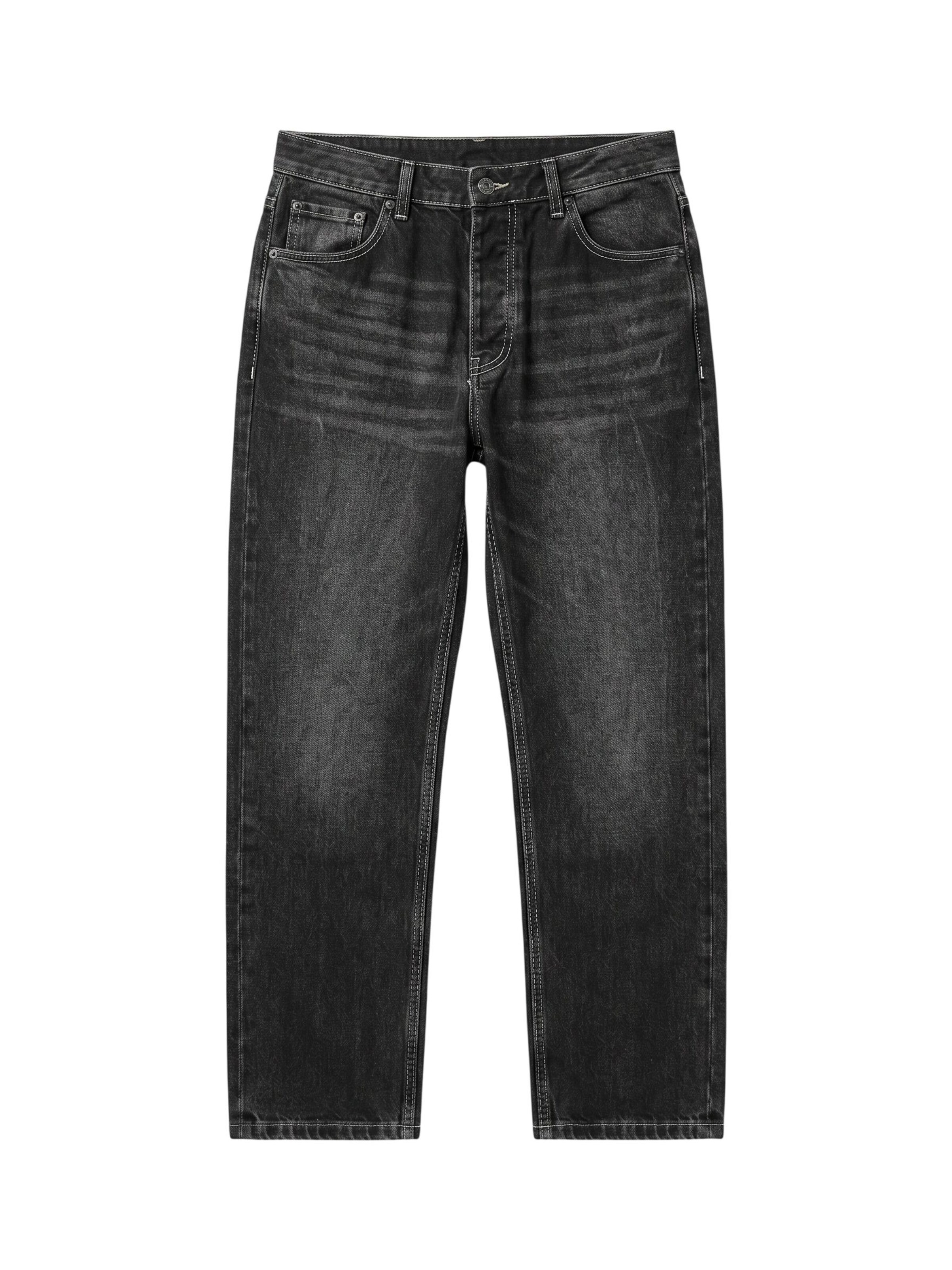 Kleidermafia Regular Jeans in Black: front