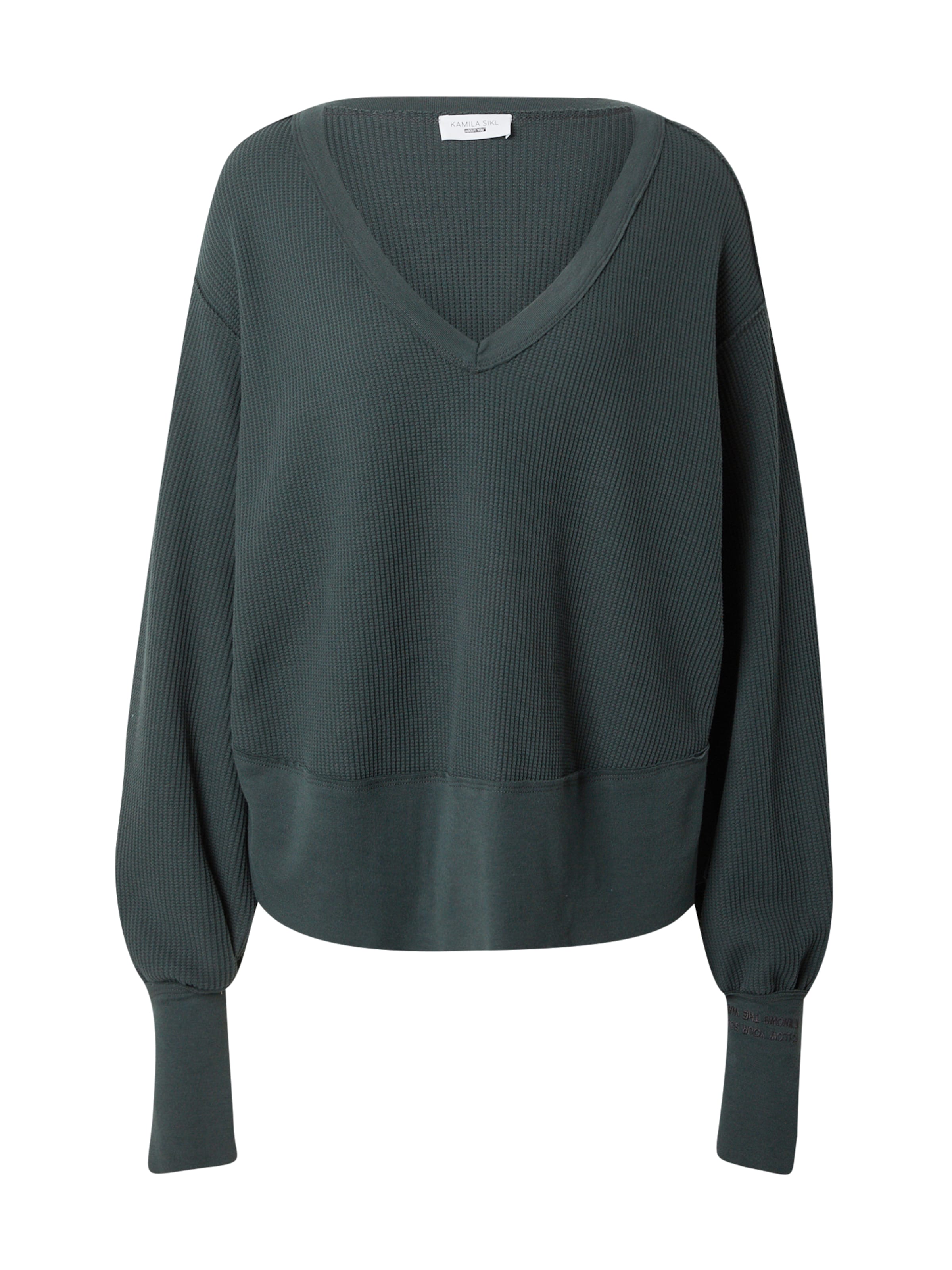 Kamila Šikl Πουλόβερ 'Mila' σε σκούρο πράσινο, Άποψη προϊόντος