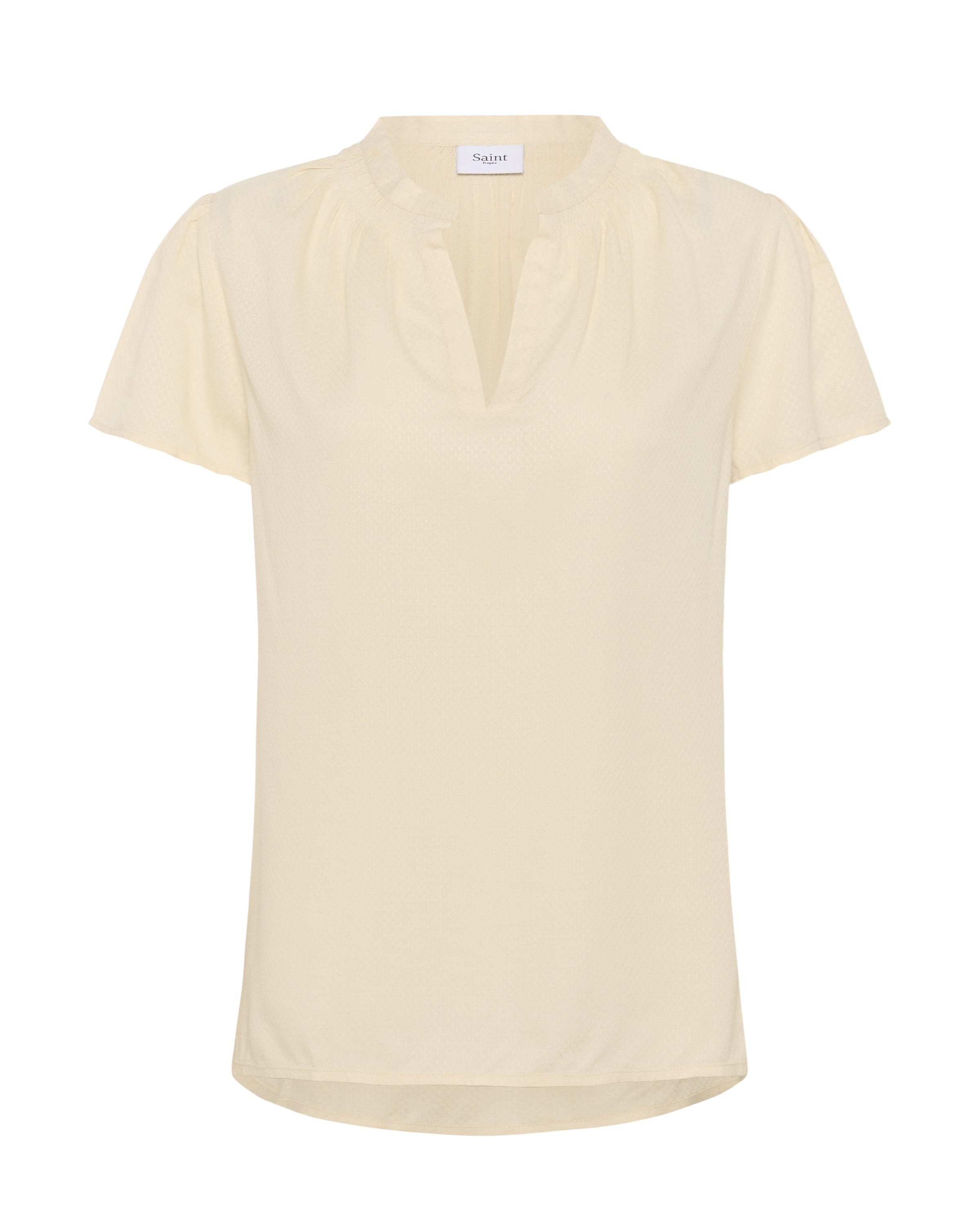 SAINT TROPEZ Bluse in Beige: Vorderseite