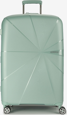 American Tourister Trolley 'Starvibe' in Groen: voorkant