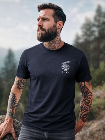 Neverless Shirt 'Ramen' in Blue