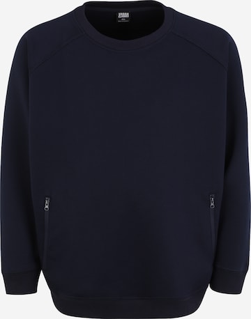 Urban Classics Sweatshirt in Blue: front