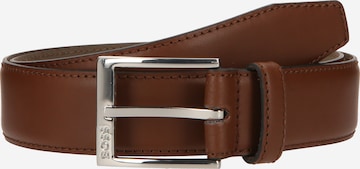 BOSS Black Belt 'Ellotyo' in Brown: front