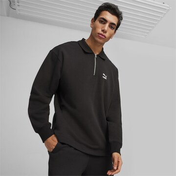 PUMA Athletic Sweatshirt 'Better Classics' in Black: front