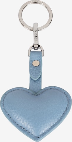 Roeckl Key Ring 'Heart' in Blue: front