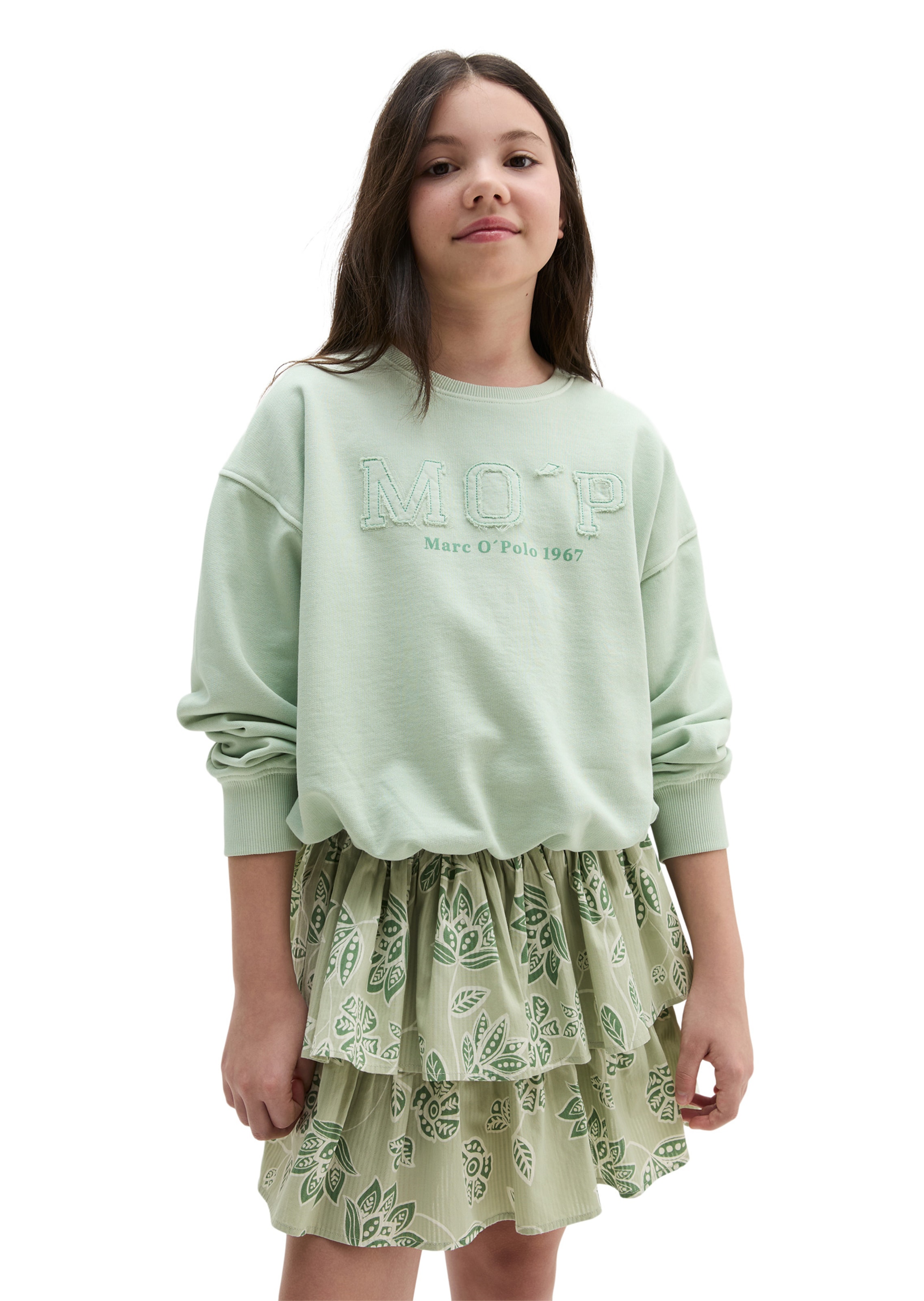 Marc O'Polo Sweatshirt in Green: front