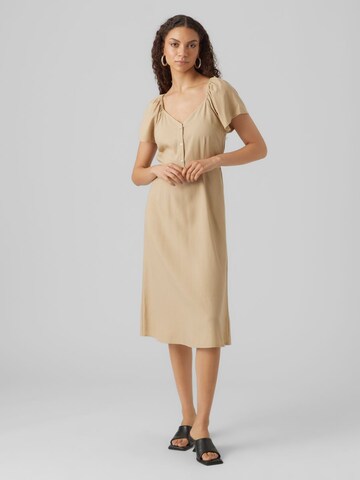 VERO MODA Zomerjurk 'MYMILO' in Beige: voorkant