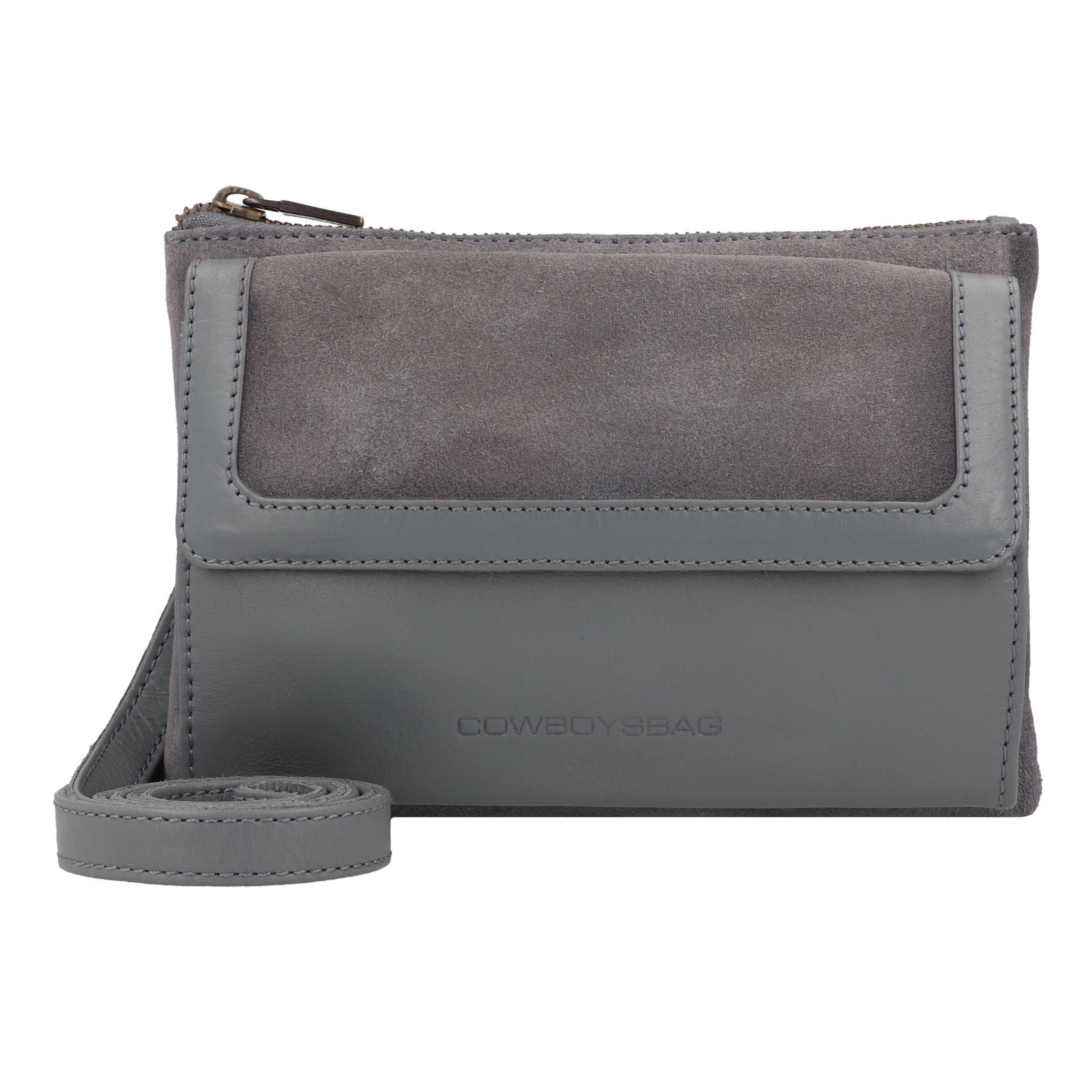 Borsa a tracolla 'Seventies' di Cowboysbag in grigio: frontale