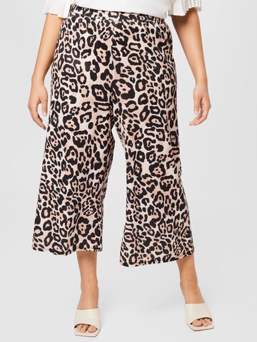 River Island Plus Pants in Brown: front