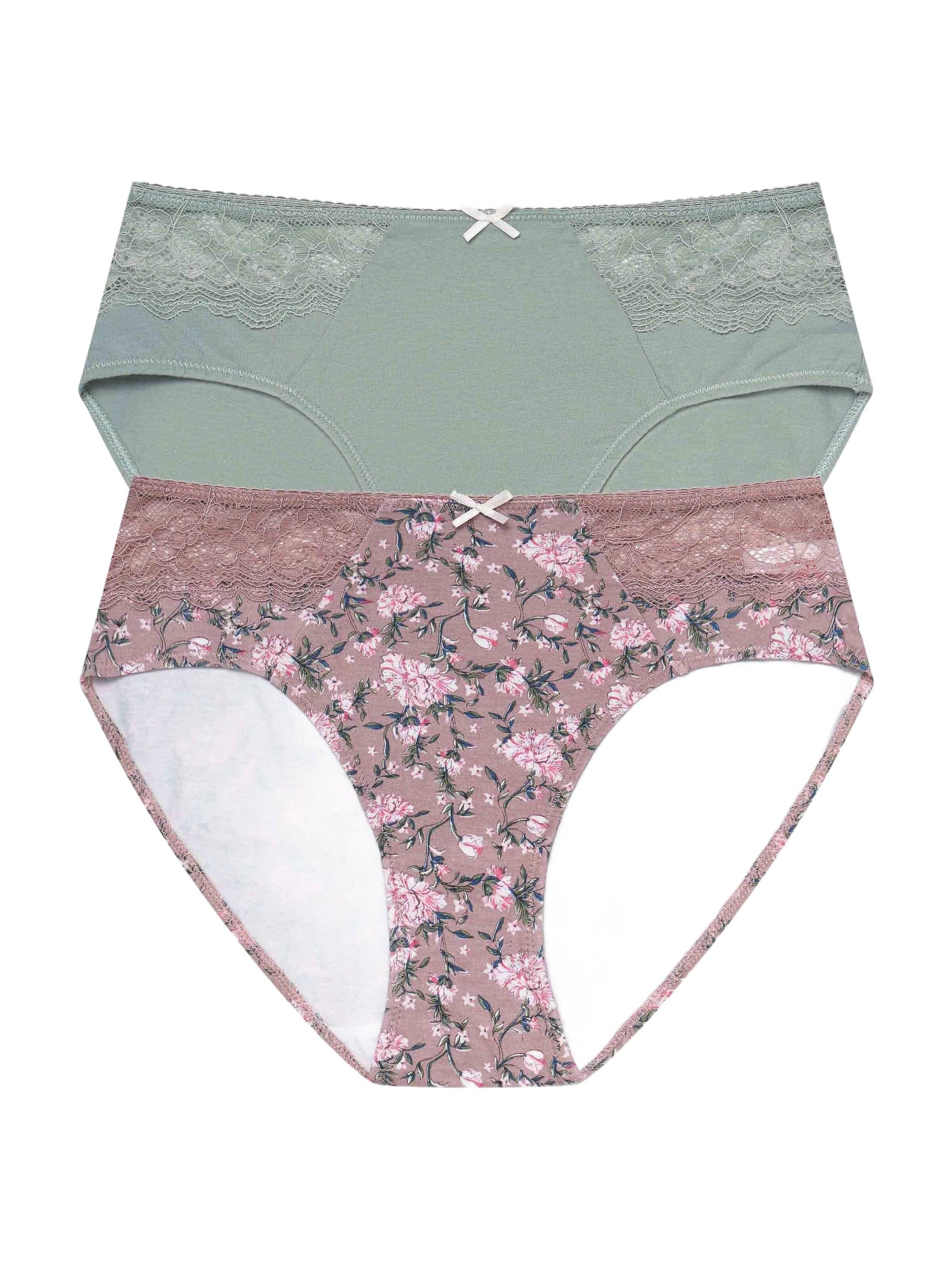 Henderson - Panti 'Taillenslip Hally im 2er Pack, leichter Shaping Effekt, hohe Leibhöhe S' en rosa: frente