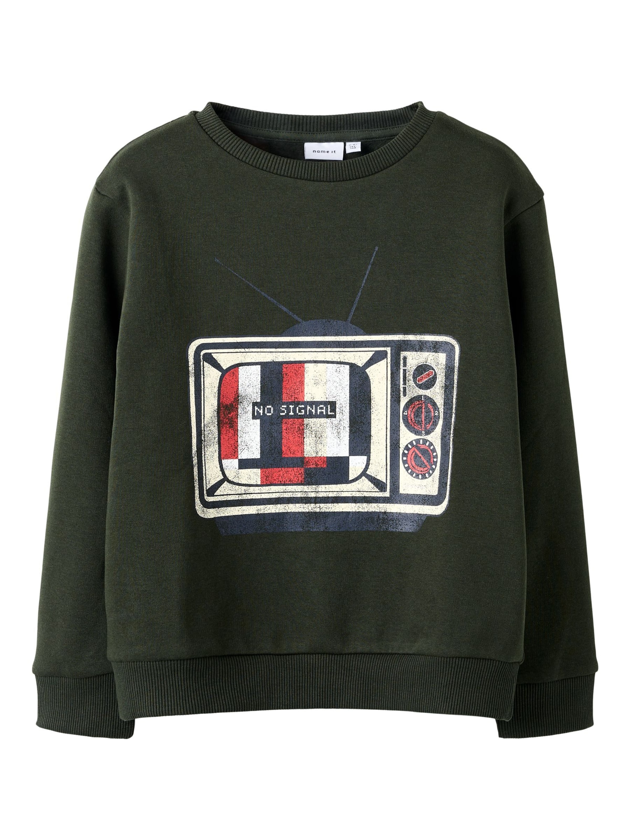 Felpa di NAME IT in verde: frontale