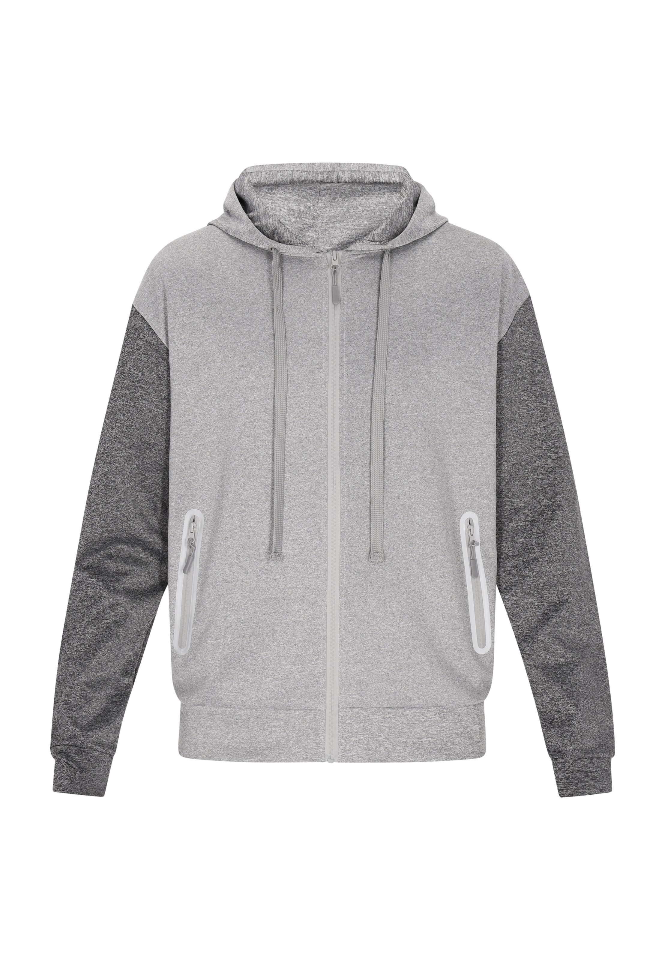 TUFFSKULL Sweatvest in Grijs: voorkant