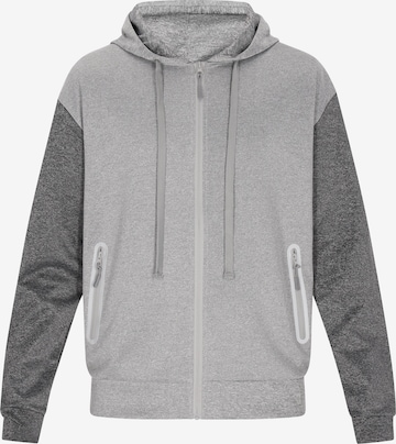 TUFFSKULL Sweatjacke in Grau: Vorderseite