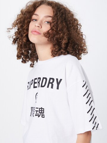 Superdry Тениска 'CODE CORE' в бяло