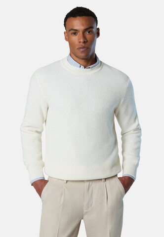 Pull-over North Sails en blanc : devant