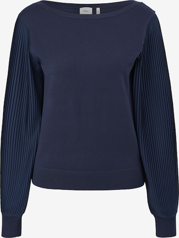 s.Oliver BLACK LABEL Sweater in Blue: front