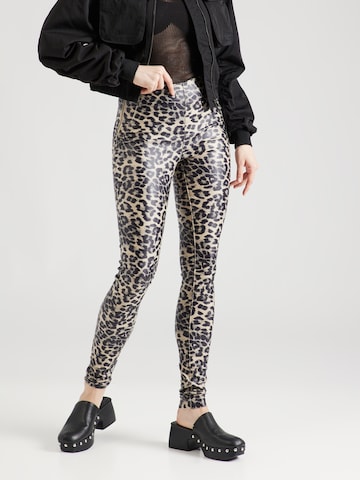 OBJECT - Skinny Leggings 'Belle' en beige: frente