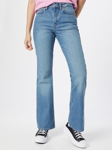 WEEKDAY Bootcut Jeans in Blauw: voorkant