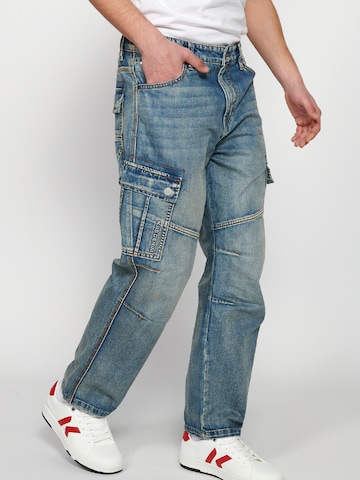 Regular Jeans cargo KOROSHI en bleu