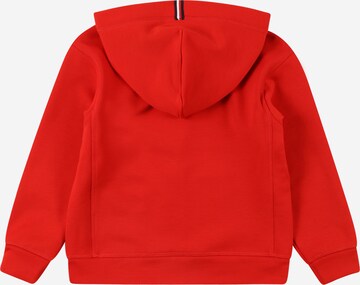 TOMMY HILFIGER - Sudadera con cremallera en rojo