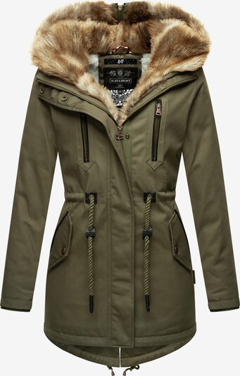 NAVAHOO Winterjacke 'Diamond' in beige / grün, Produktansicht