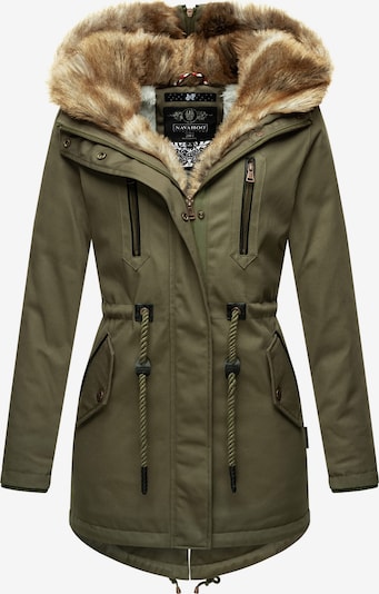 NAVAHOO Winterjacke 'Diamond' in beige / grün, Produktansicht