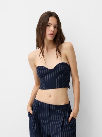 Bershka Top - kék: elől