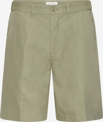 Pantalon chino ' CFSarup Linen Mix ' Casual Friday en vert : devant