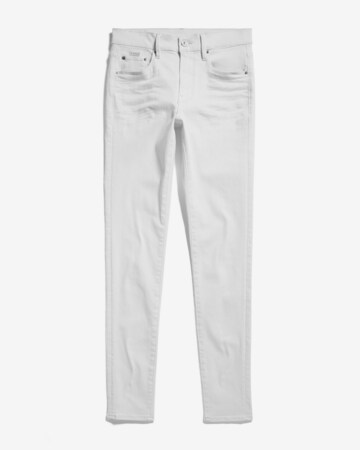 G-Star RAW Skinny Jeans in Wit: voorkant