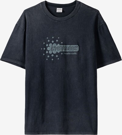 Bershka T-Shirt en gris / noir chiné, Vue avec produit