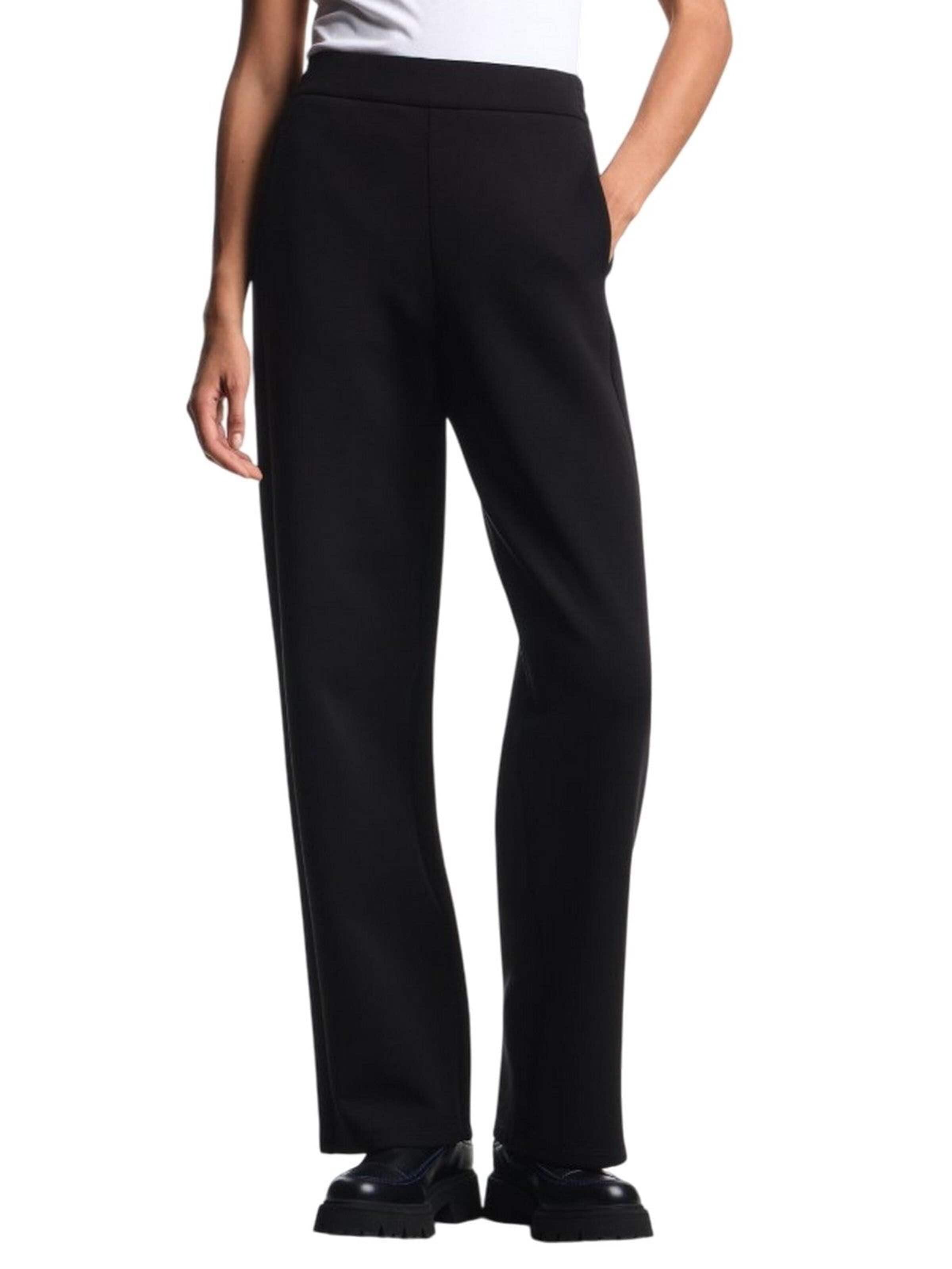 Emporio Armani - regular Pantalón en negro: frente