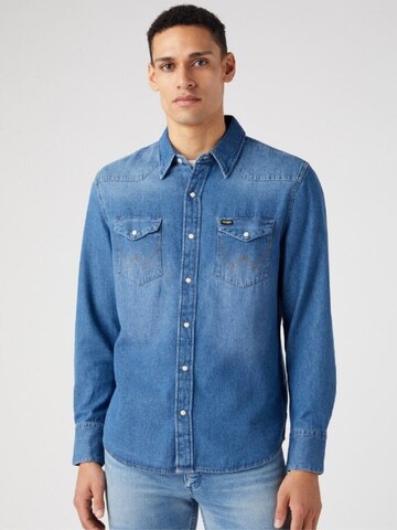 WRANGLER Regular fit Ing - kék: elől