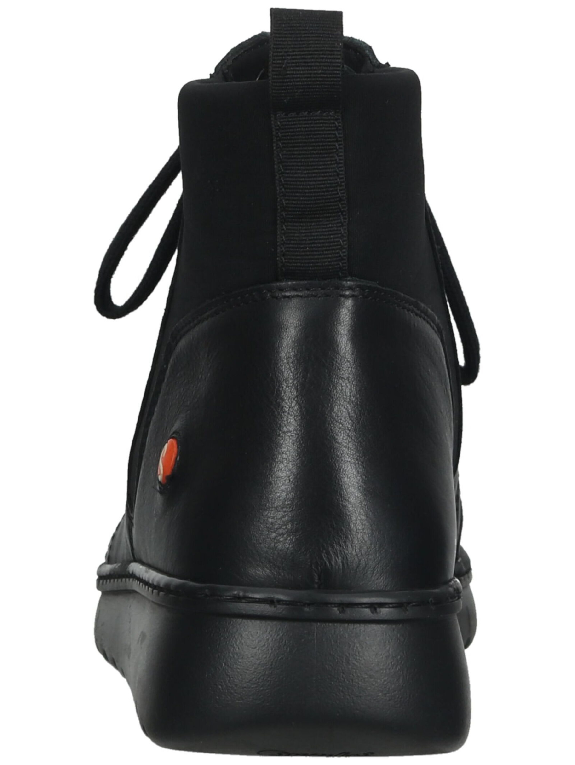 Softinos Lace-up bootie in Black