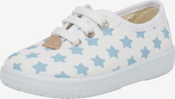 Scarpa bassa di Pisamonas in blu: frontale